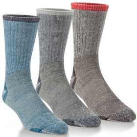 Omniwool Men's Merino Wool Hiking Socks, 3-Pack