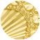 Yellow Gold, variant on Diamond Cut Halo Flower Necklace in 14K Gold