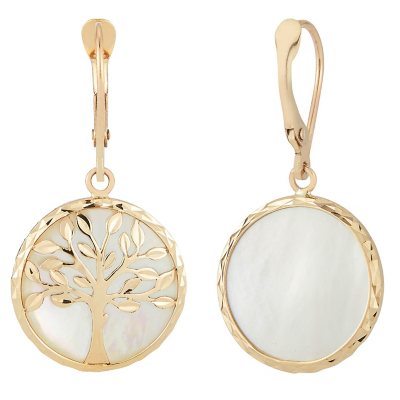 Minimalist Tree of Life Earrings + Screw Back Post – The Jewel Parlor