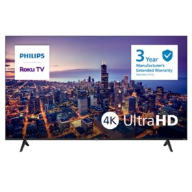 Philips 75" Class 6600 Series 4K UHD Smart TV