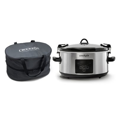 Crock-Pot® 7-Quart Easy-to-Clean Cook & Carry® Slow Cooker, Black