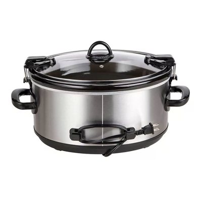 Crockpot™ 7-Quart Easy-to-Clean Cook & Carry™ Slow Cooker, Black Stainless  Steel