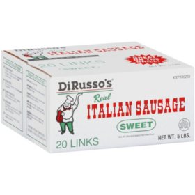 DiRusso's Sweet Italian Sausage Links, Frozen 5 lbs.