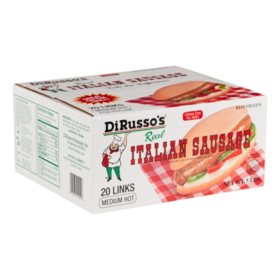 DiRusso's Medium Hot Italian Sausage Links, Frozen, 5 lbs.