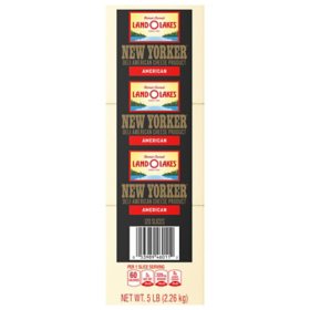Land O' Lakes New Yorker White American Cheese, 120 slices