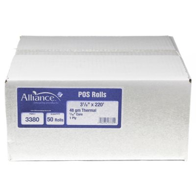 Alliance 3202 Thermal Paper Receipt Rolls 50 Pieces for sale online 