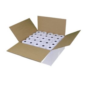 Alliance Thermal Paper Receipt Rolls, 3 1/8" x 230', White, 50 Rolls