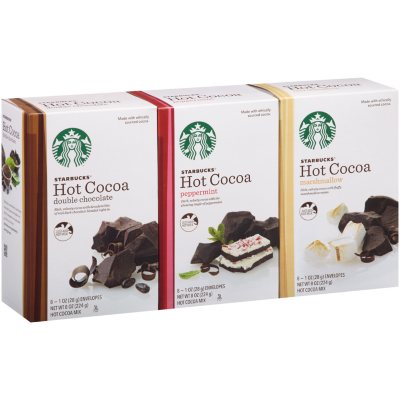 Starbucks Hot Cocoa Variety Pack 1 oz. 24 pk. Sam's Club
