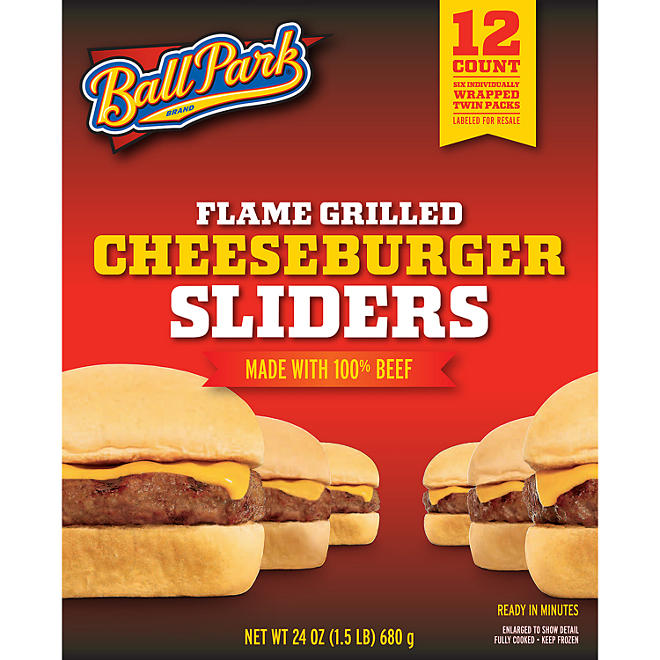 Ball Park Flame Grilled Cheeseburger Sliders - 12 ct.