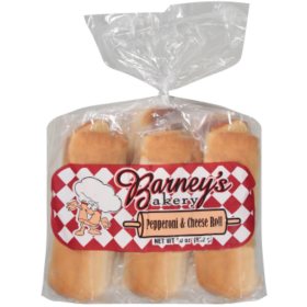 Barney's Bakery Pepperoni and Cheese Roll