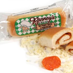 Barney's Bakery Hot Pepper Cheese and Pepperoni Roll