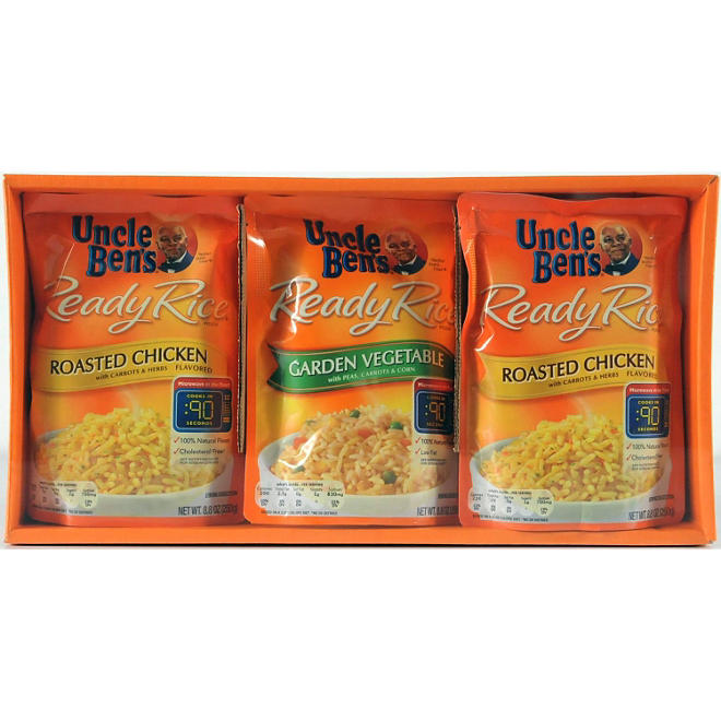 Uncle Ben's Ready Rice Chicken and Vegetable Variety Pack - 8.8 oz. - 6 pk.