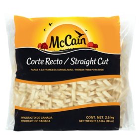Ayuda Con McCain Straight Cut Fries, Frozen, 5.5 lbs.