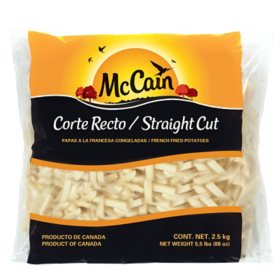 McCain Straight Cut Fries, Frozen, 5.5 lbs.