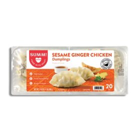 SUMM! Sesame Ginger Chicken Dumplings with Gyoza Sauce, 20 ct.