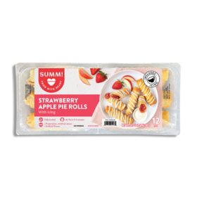 SUMM! Strawberry Apple Pie Dessert Rolls with Icing, 12 ct.