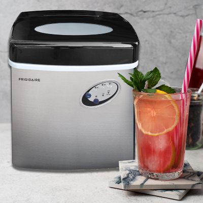 Frigidaire Red Stainless Steel 26lb Ice Maker - Sam's Club