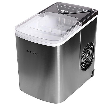 Details about   26 lbs Countertop Ice Maker Stainless Steel Makes Black Titanium Gray Glass Cup 