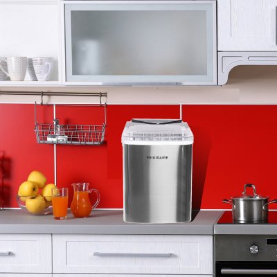 Frigidaire Stainless-Steel 26-lb. Bullet-Shaped Ice Maker