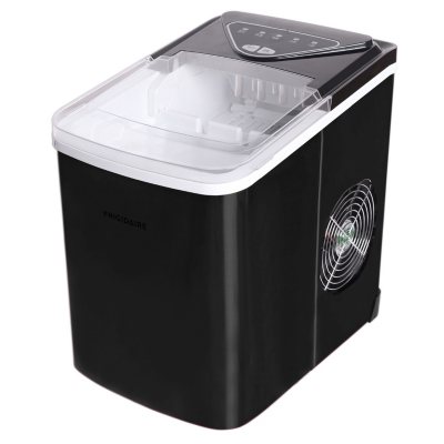 Frigidaire EFIC123-SS Stainless-Steel 26-lb. Bullet-Shaped Ice Maker  Black