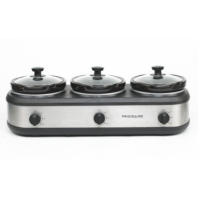 Frigidaire Stainless Steel Triple Slow Cooker (3 x 2.5 Quarts) - Sam's Club