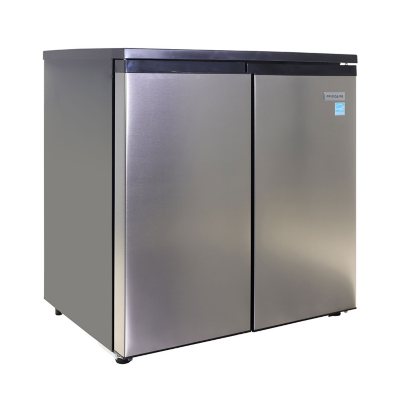Frigidaire, 5.5 Cu. Ft. Side by Side 2-Door Refrigerator/Freezer, Stainless Steel