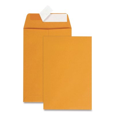 Quality Park - Redi-Strip Catalog Envelope, 6 x 9, Brown Kraft - 100/Box