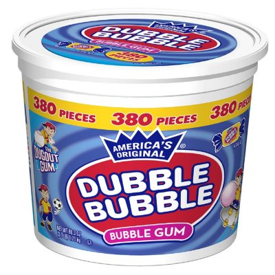 Dubble Bubble Gum Original Flavor Individually Wrapped (Bag of 280)