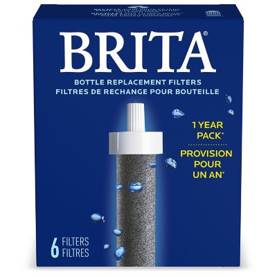 Brita Premium Water Bottle with Filter Stainless Steel, BPA Free