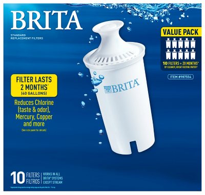 Brita Standard Water Filter for Pitchers and Dispensers, BPA Count Sam's