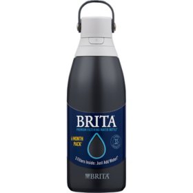  Brita 32-oz. Stainless Steel Water Bottle with 3 Filters, Choose Color