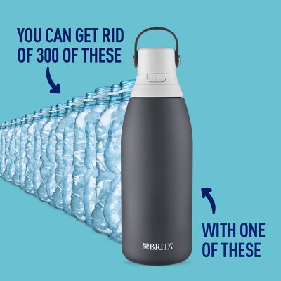 Brita 32-oz. Stainless Steel Water Bottle with 3 Filters (Assorted Colors)  - Sam's Club