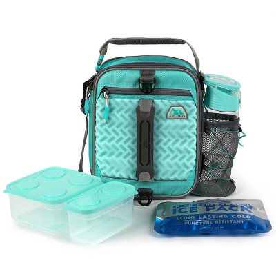 teal lunch bag