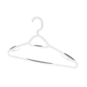 Plastic Hangers High-Impact White