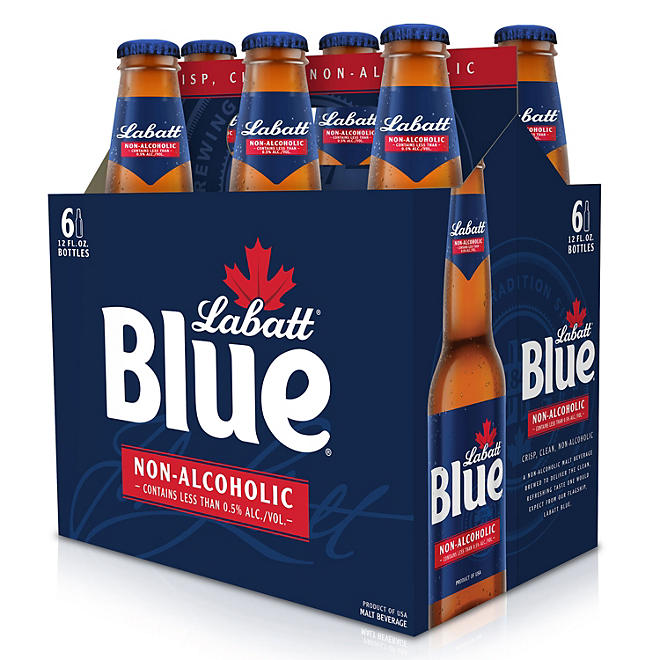 Labatt Blue Non-Alcoholic Malt Beverage (11.5 fl. oz. bottle, 6 pk.)