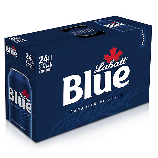 Labatt Blue Beer 12 fl. oz. can, 24 pk.
