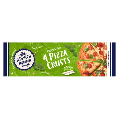 JusRol PreRolled Dough Round and Thin Pizza Crust (4 ct.) Sam's Club