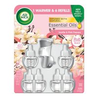 Air Wick Scented Oil Air Freshener, Warmer + 6 Refills (Choose Your Scent)