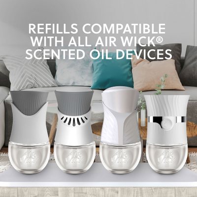 AIRWICK Fresh New Day Plug in Scented Oils 2 Warmers + 7 Refills (Simply  Cotton)