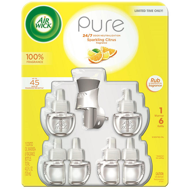 Air Wick Pure Scented Oil  Refills + Warmer Air Freshener (Choose Your Scent)