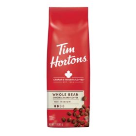 Tim Hortons Medium Roast Whole Bean Coffee, Orignial Blend 32 oz.