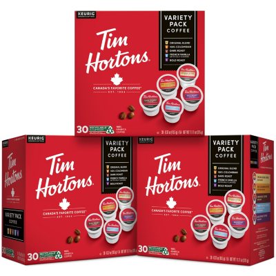 Tim Hortons K-Cup Coffee Pods, Variety Pack (90 ct.) - Sam's Club