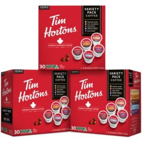 Tim Hortons K-Cup Coffee Pods, Variety Pack, 90 ct.