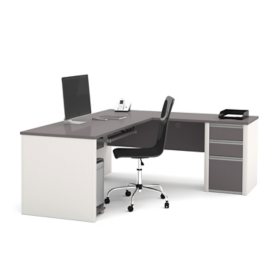 Bestar Connexion Officepro 93000 3 Drawer L Shaped Desk Select