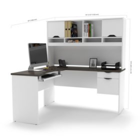 Bestar Innova Homepro 92000 L Shaped Desk With Lateral File And