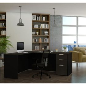 Bestar Pro Concept Plus L Desk Select Color Sam S Club