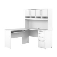 Innova 60"W L-Shaped Desk with Hutch, Assorted Colors