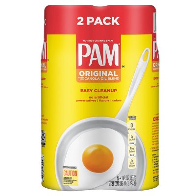 PAM No-Stick Cooking Oil Spray especially for GRILLING with High  Temperature Formula, 5 oz - Made with 100% Natural Vegetable Oil ! Great  fot less or