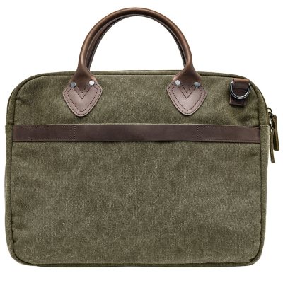 Renwick Canvas Briefcase with Genuine Leather Trim Choose a Color Sam s Club