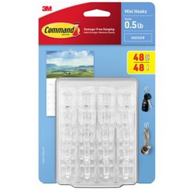 Command Medium Wire Hook, 16 Hooks, 20 Strips/Pack - Sam's Club